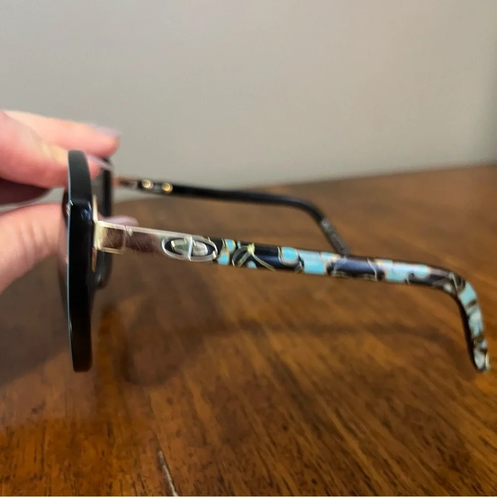 Christian Dior black and blue vintage sunglasses. Made in Germany 2277 90. - Picture 4 of 12